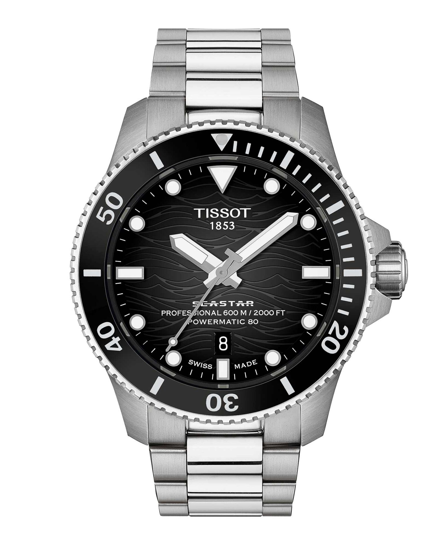 Tissot Seastar 2000 T120.907.11.051.00 - Gioielleria Casavola di Noci - orologio automatico svizzero subacqueo 600 metri - con valvola per fuoriuscita elio - ghiera in ceramica nera