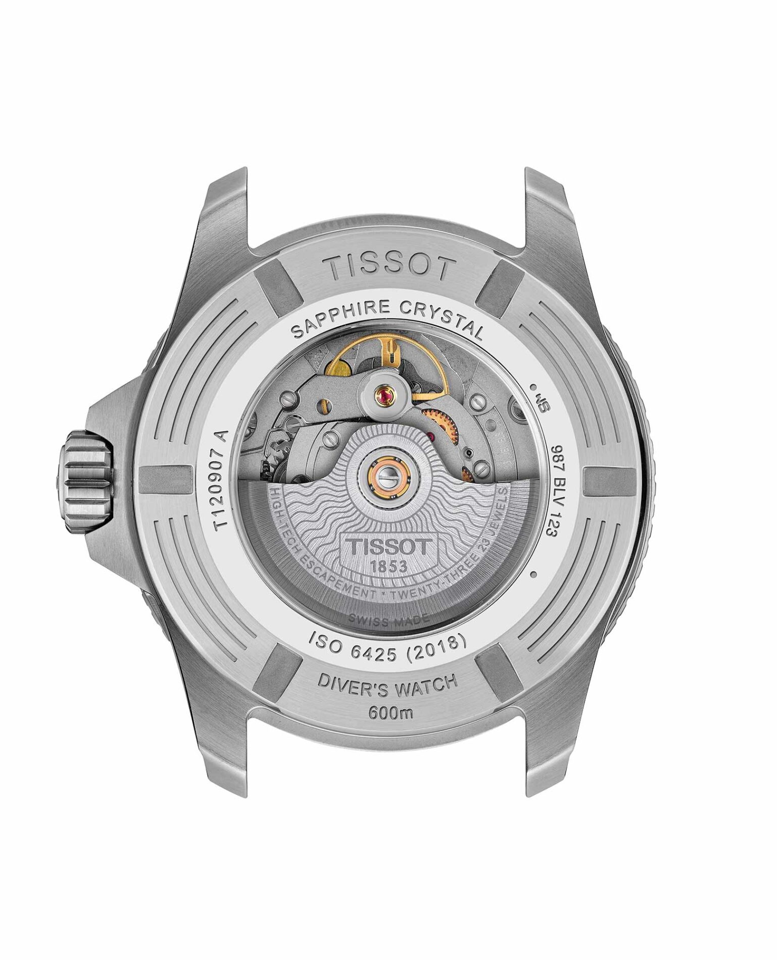 Tissot Seastar 2000 T120.907.17.041.00 - Gioielleria Casavola di Noci - orologio automatico svizzero subacqueo 600 metri in acciaio INOX con fondello trasparente e cinturino in caucciù