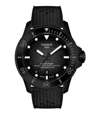 Tissot Seastar 2000 T120.907.37.051.00 - Gioielleria Casavola di Noci - orologio automatico svizzero subacqueo 600 metri - con valvola per fuoriuscita elio - ghiera in ceramica nera