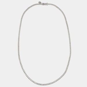 Girocollo tennis diamanti 3.50 ct Prestige White - Gioielleria Casavola di Noci - in oro bianco 18 carati - idee regalo per una donna che deve sposarsi