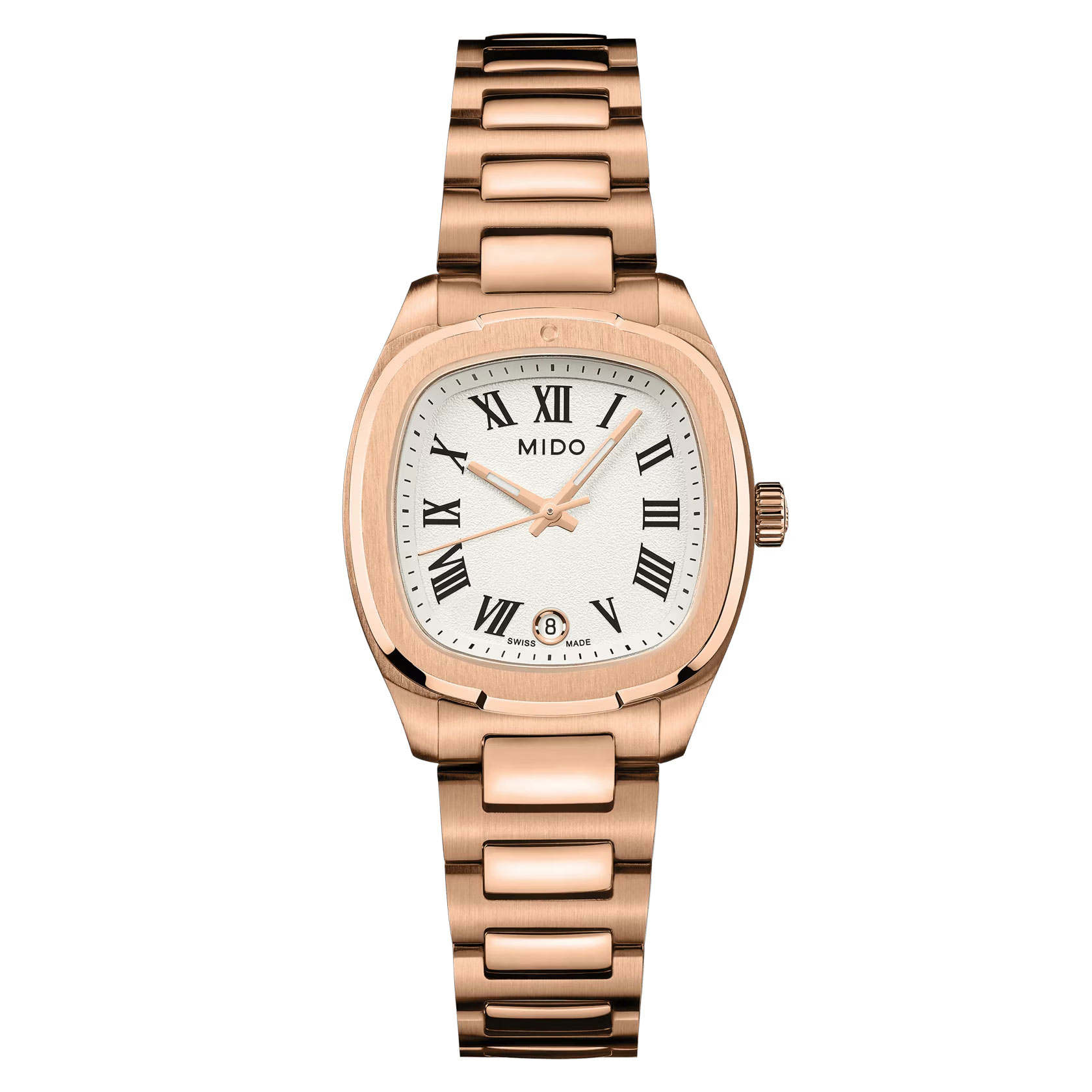 Mido Multifort TV 28 Quartz M049.110.33.263.00 - Gioielleria Casavola di Noci - orologio svizzero al quarzo da donna - quadrante bianco con indici romani