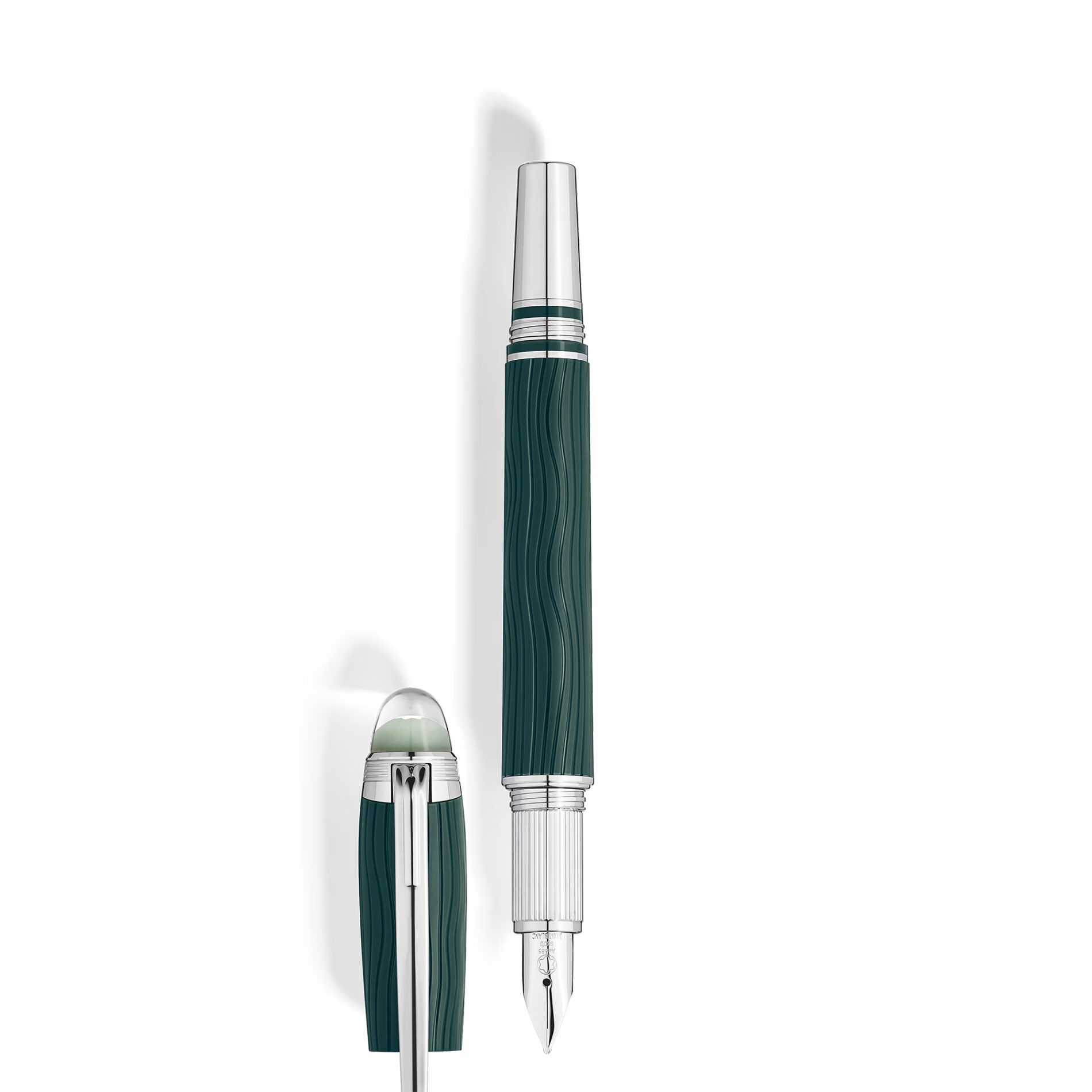 Montblanc StarWalker PolarGreen stilografica 132902 - Gioielleria Casavola di Noci - penna in resina color verde con dettagli platino