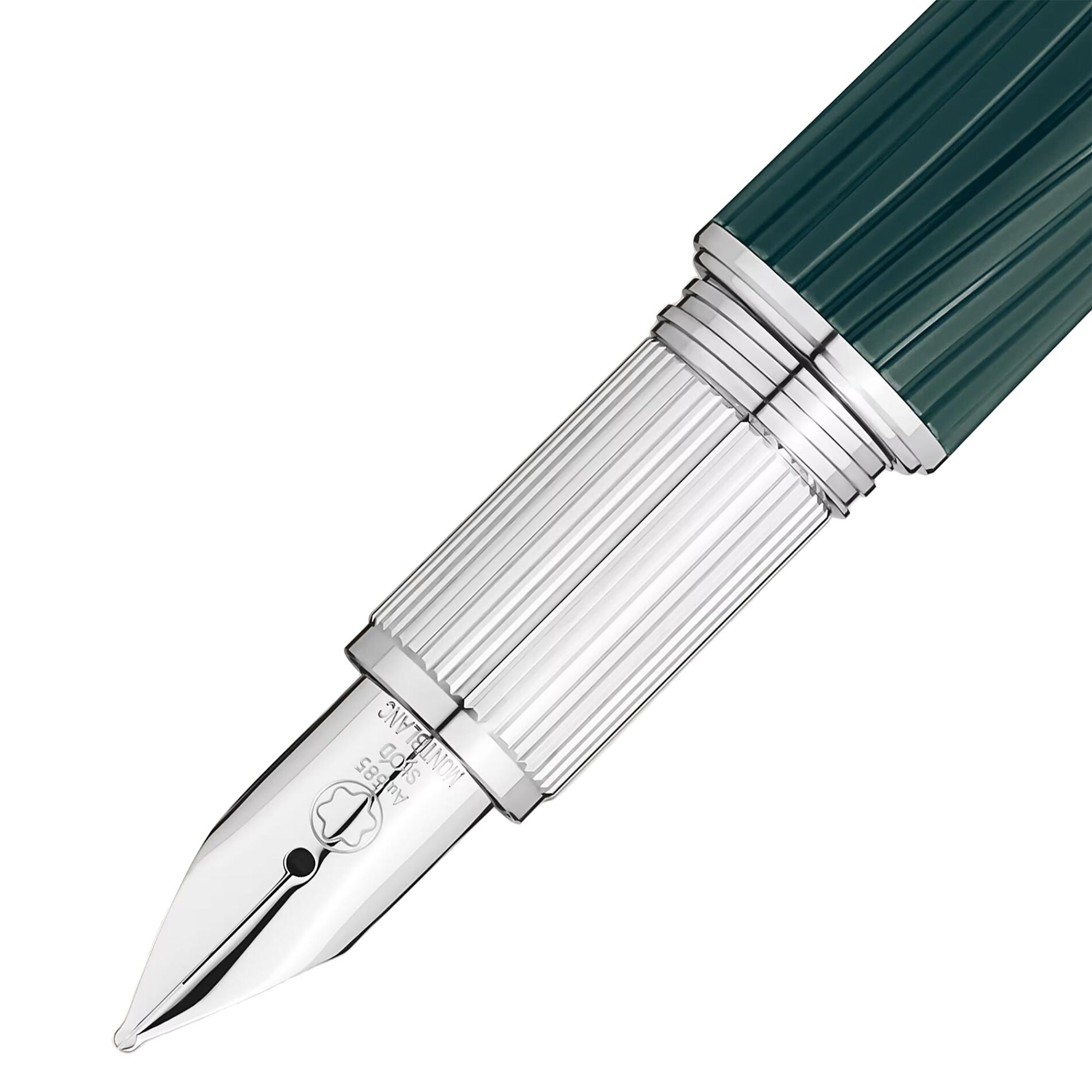 Montblanc StarWalker PolarGreen stilografica 132902 - Gioielleria Casavola di Noci - pennino in oro bianco 14 carati misura M
